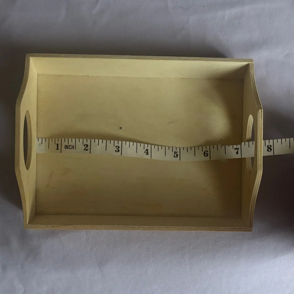 Cream Wooden Tray